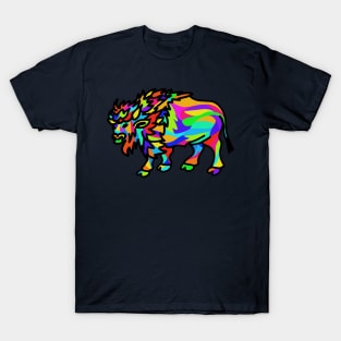 A Colorful Buffalo in Buffalo T-Shirt